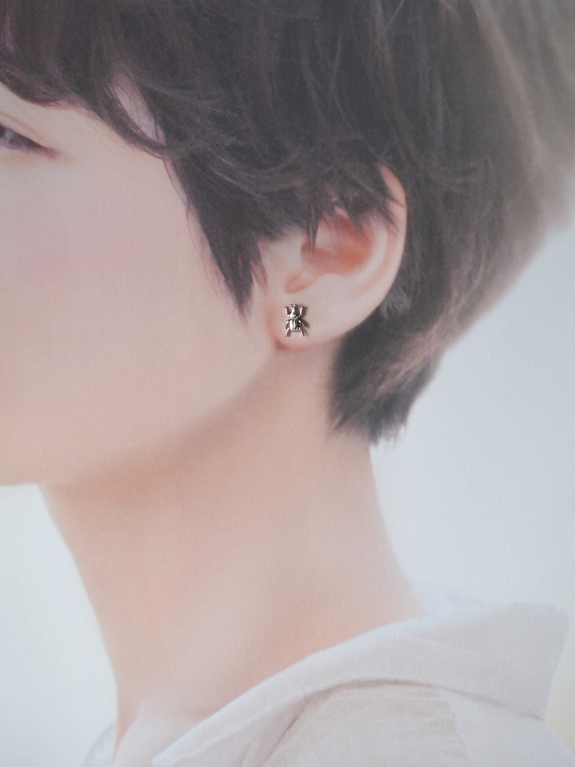 S925 カブトムシピアス