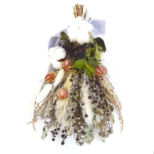 冬のドライフラワースワッグ(Winter Swag) スワッグ hime-flower 通販