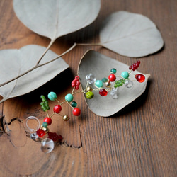 木の実と葉っぱが耳を添うイヤーカフ item8 5枚目の画像