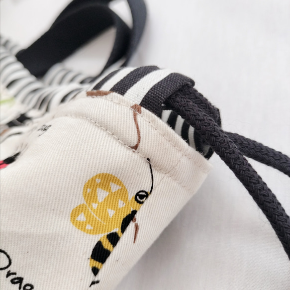 入園入学セット【昆虫×グリーン】　レッスンバッグ　体操着袋　上履き袋　男の子　オーダー 10枚目の画像
