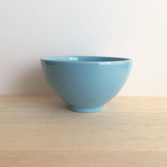 シロクマの茶碗(ブルー） 3枚目の画像
