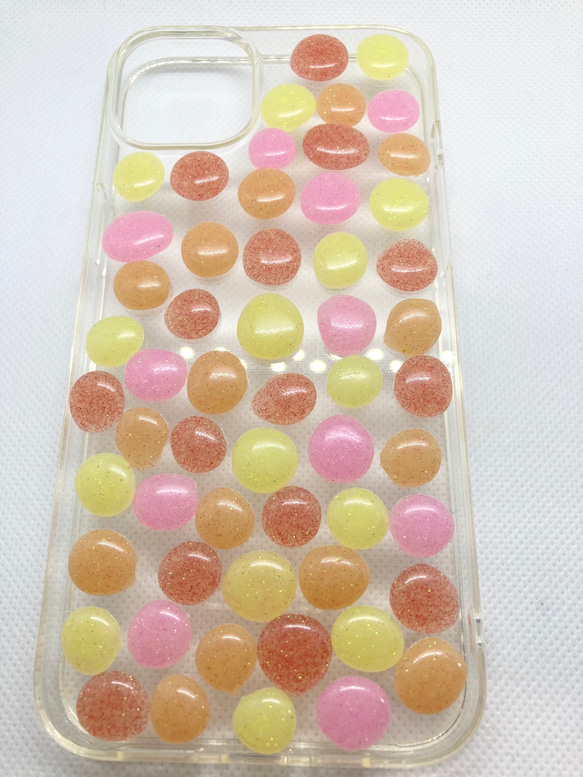 カラフルグミマーブルチョコのiPhoneケースカバー 10枚目の画像