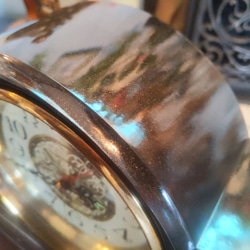 SEIKO レトロな置き時計  ゼンマイ時計  目覚まし時計（ベル） オルゴール機能  #昭和モダン #アンティーク 8枚目の画像