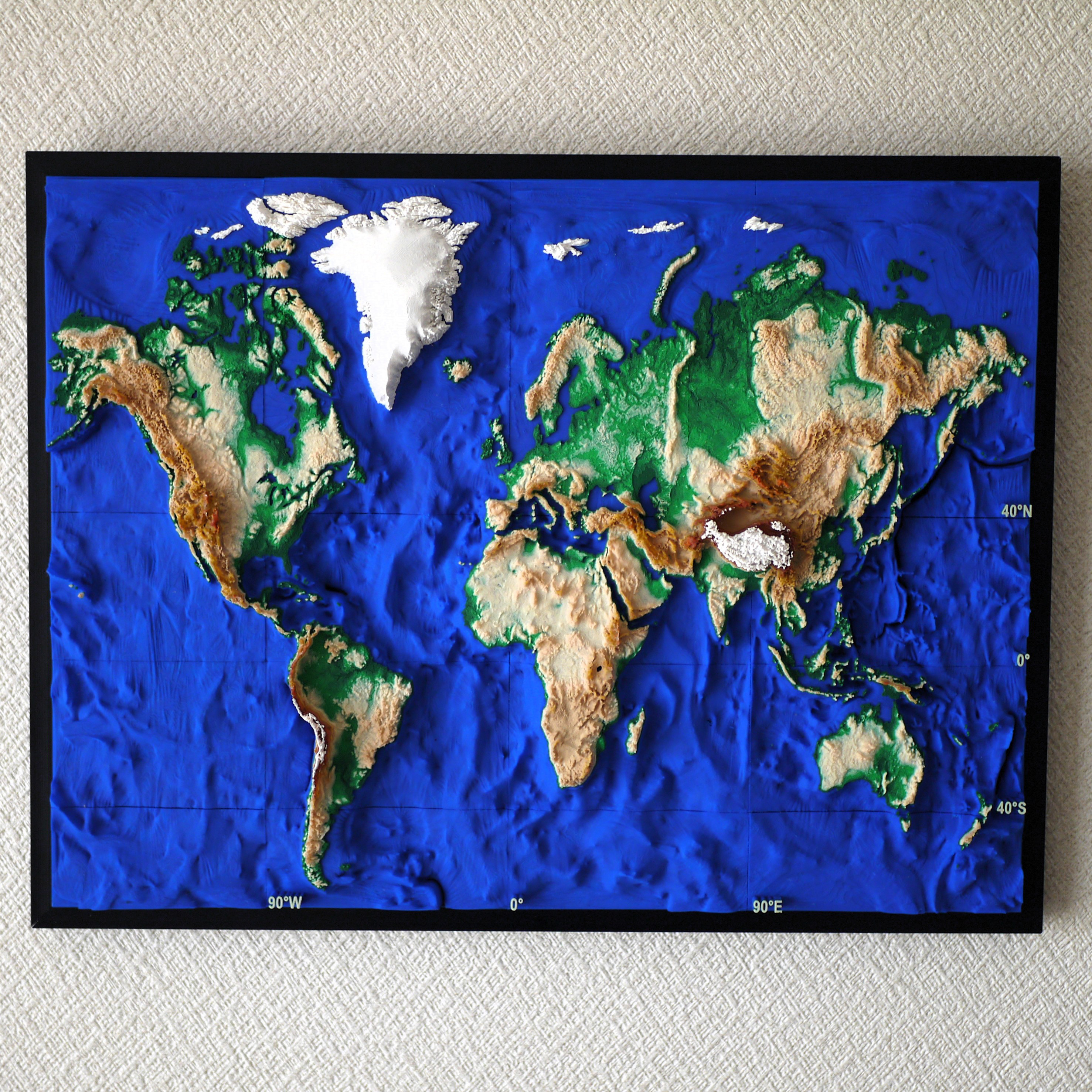 立体世界地図 B4サイズ その他インテリア雑貨 sgeez 通販