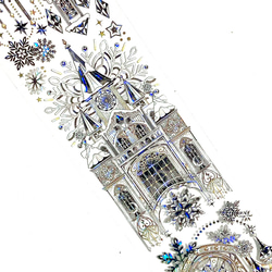 s-276○海外マスキングテープ 切り売り ／ 海外マステ 城 背景