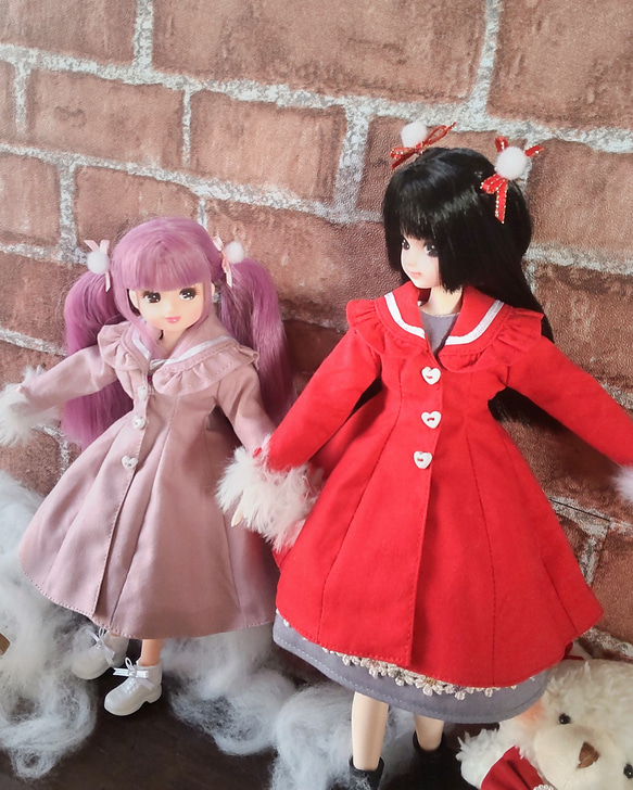 ドール服 リカちゃん 27cmドール うさみみ♡セーラーカラー