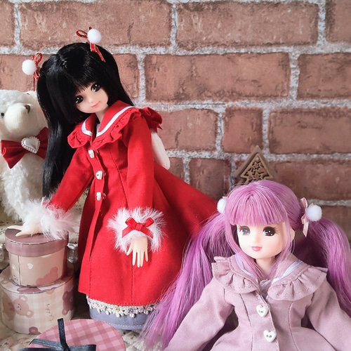 ドール服 リカちゃん 27cmドール うさみみ♡セーラーカラー ドール服 リカちゃん 27cmドール うさみみ♡セーラーカラー