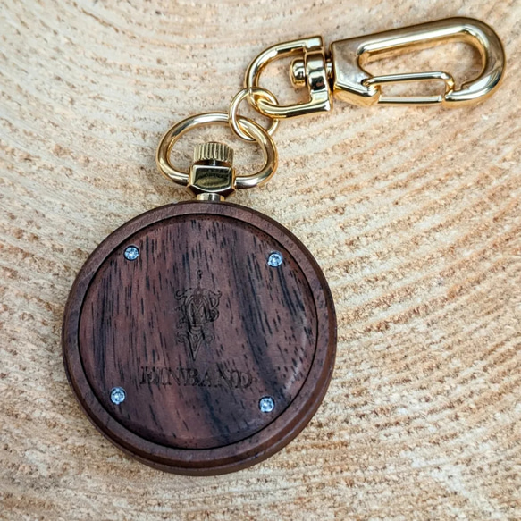 【木製懐中時計】EINBAND Wood Pocket Watch 36mm 【Sandal Wood文字盤】 6枚目の画像