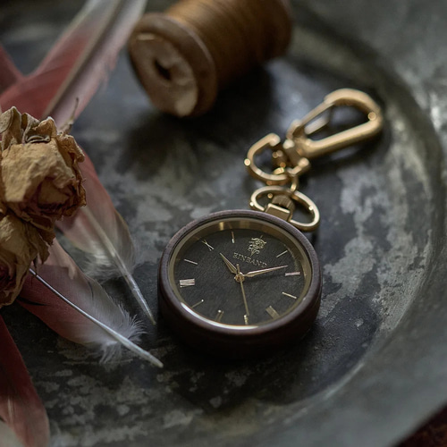 木製懐中時計】EINBAND Wood Pocket Watch 36mm 【Sandal Wood文字盤