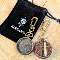 【木製懐中時計】EINBAND Wood Pocket Watch 36mm 【Sandal Wood文字盤】 7枚目の画像