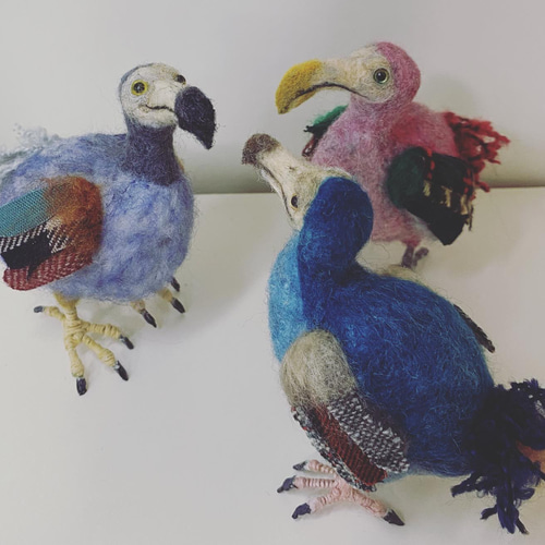 ドードー 紫 羊毛フェルト 鳥 羊毛フェルト KIIKO 通販 16865683