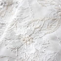 ◇レース半襟・半衿【華】白 1枚目の画像