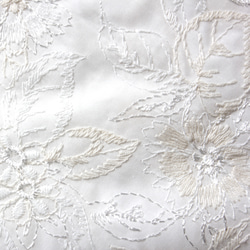 ◇レース半襟・半衿【華】白 3枚目の画像