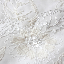 ◇レース半襟・半衿【華】白 4枚目の画像