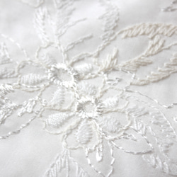 ◇レース半襟・半衿【華】白 5枚目の画像