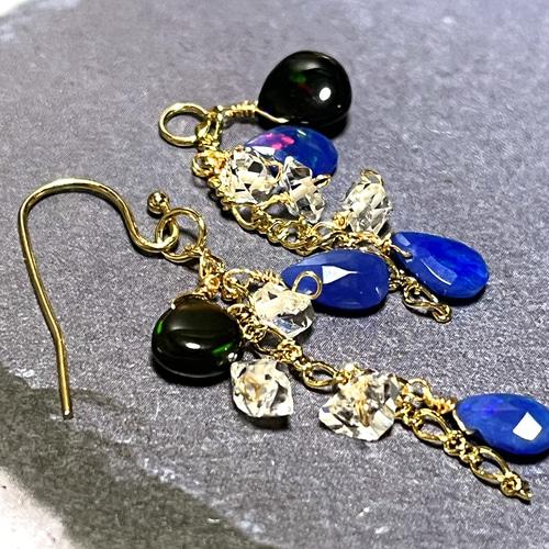 オパールシャンデリア】ブラックオパール、カラーオパール