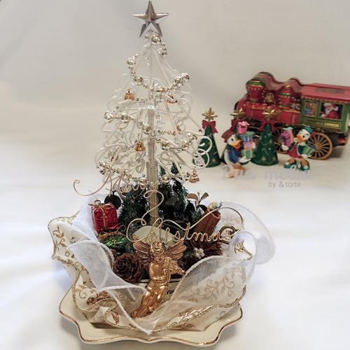 即納】 ワイヤー ツリー の クリスマス アレンジ【アンティーク 即納】 ワイヤー ツリー の クリスマス アレンジ【アンティーク