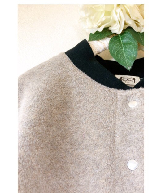 新作❤️軽くてあったかメルトンカーディガン❤️ゆったり❤️グレージュ❤️S.M.L/(2L〜3L)❤️洗える❤️老若男女