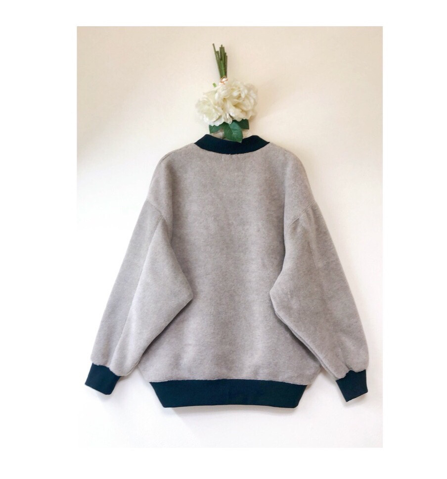 新作❤️軽くてあったかメルトンカーディガン❤️ゆったり❤️グレージュ❤️S.M.L/(2L〜3L)❤️洗える❤️老若男女