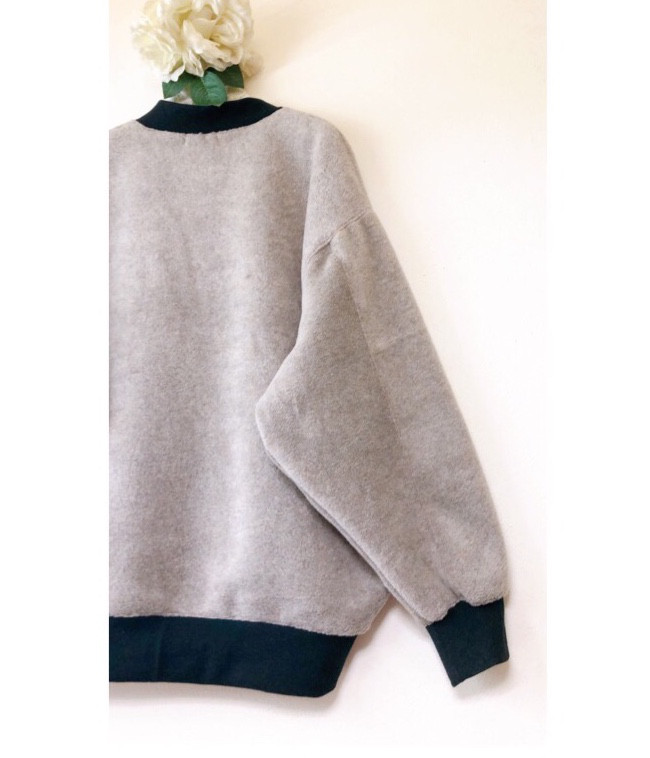 新作❤️軽くてあったかメルトンカーディガン❤️ゆったり❤️グレージュ❤️S.M.L/(2L〜3L)❤️洗える❤️老若男女