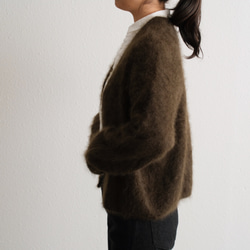 【new】enrica cashemere shaggy knit / khaki 8枚目の画像