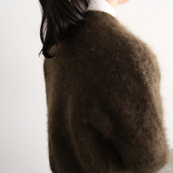 【new】enrica cashemere shaggy knit / khaki 15枚目の画像