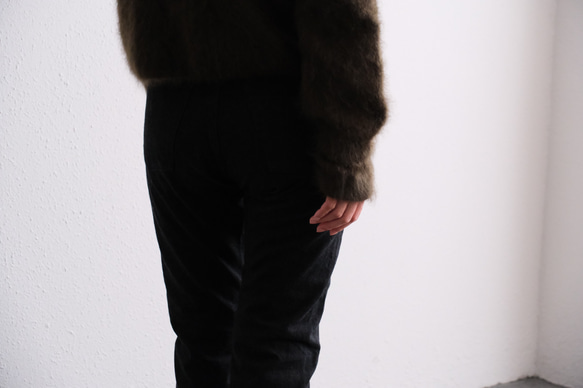 【new】enrica cashemere shaggy knit / khaki 18枚目の画像