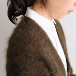 【new】enrica cashemere shaggy knit / khaki 14枚目の画像