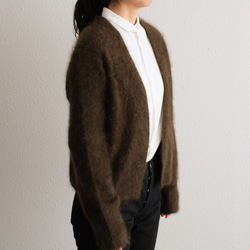 【new】enrica cashemere shaggy knit / khaki 10枚目の画像