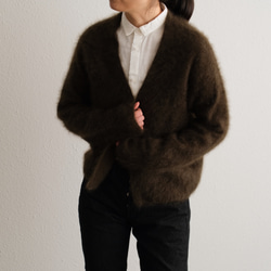 【new】enrica cashemere shaggy knit / khaki 13枚目の画像