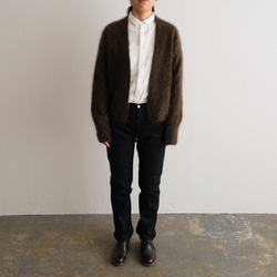 【new】enrica cashemere shaggy knit / khaki 7枚目の画像