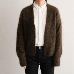 【new】enrica cashemere shaggy knit / khaki 9枚目の画像