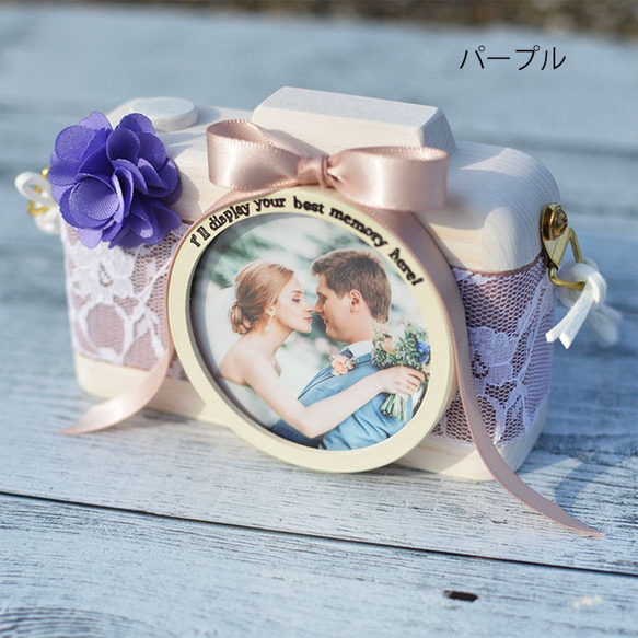 冬限定2025 　カメラ好きな方への結婚祝いに！カメラ型フォトフレーム 2枚目の画像