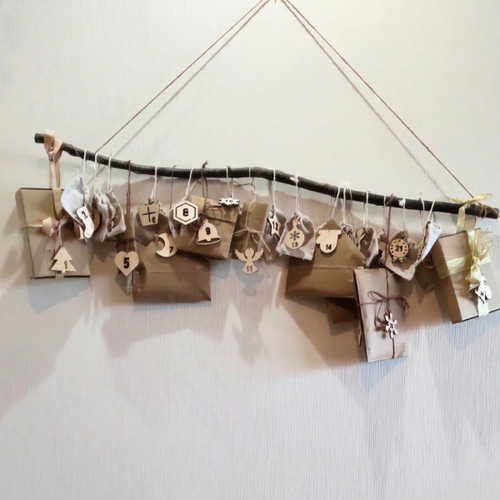 クリスマス 木製アドベントカレンダー 木製オーナメント その他