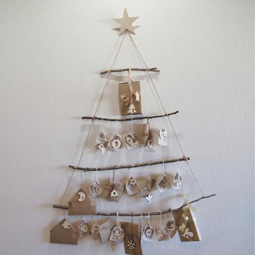 クリスマス 木製アドベントカレンダー 木製オーナメント その他