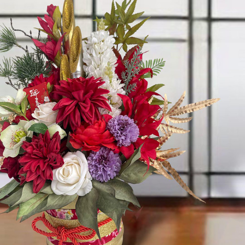 手作り 門松 門松アレンジ しめ飾り 正月飾り 竹 新年飾り 玄関