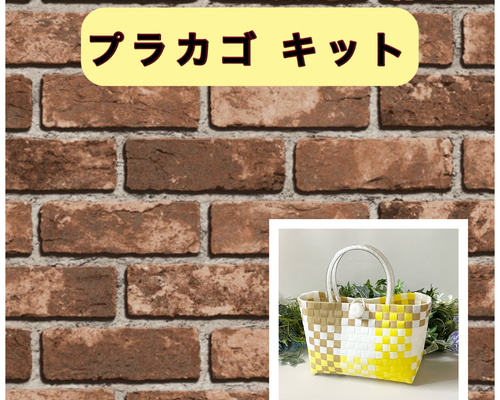バレリア❤️です。　プラかごバッグ ハンドメイド 1ee9826e9c7260fe32d969905220f3