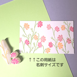 《＊季節の花＊》コスモスはんこ Type:A 2枚目の画像