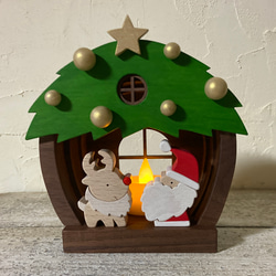 【クリスマスラッピング無料】サンタとトナカイのクリスマスハウス 3枚目の画像