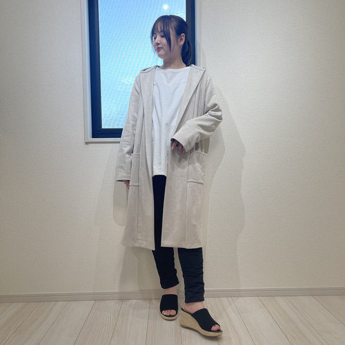 ぽんちゃん様専用Abu Garcia フード付きロングコート オフホワイト