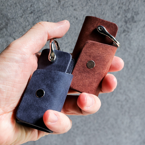 送料無料 AURAMU ミニマム キーケース イタリアンスクラッチ・オイル