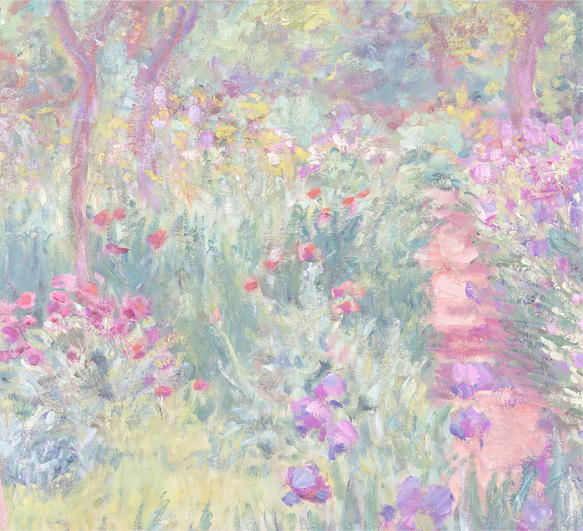 クロード・モネ "The Artist's Garden at Giverny" アートポスター インテリアアート 9枚目の画像