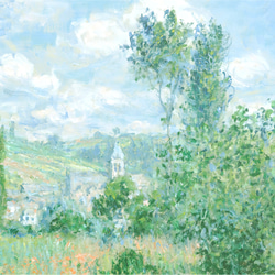 クロード・モネ "View of Vétheuil"　アートポスター　インテリアアート　有名絵画 9枚目の画像