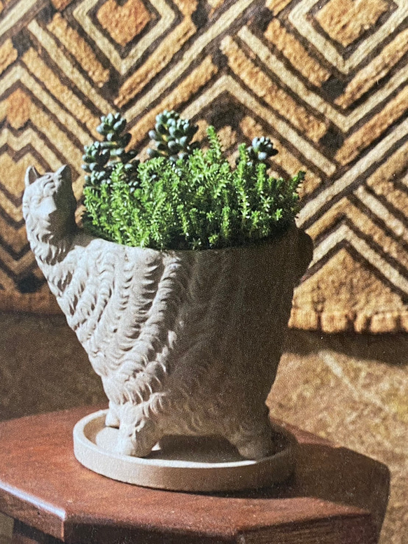 《可愛い大人気 アルパカポット 鉢 》 観葉植物 多肉植物 お花寄せ植え ガーデニング アンティーク ビオラ 469 2枚目の画像