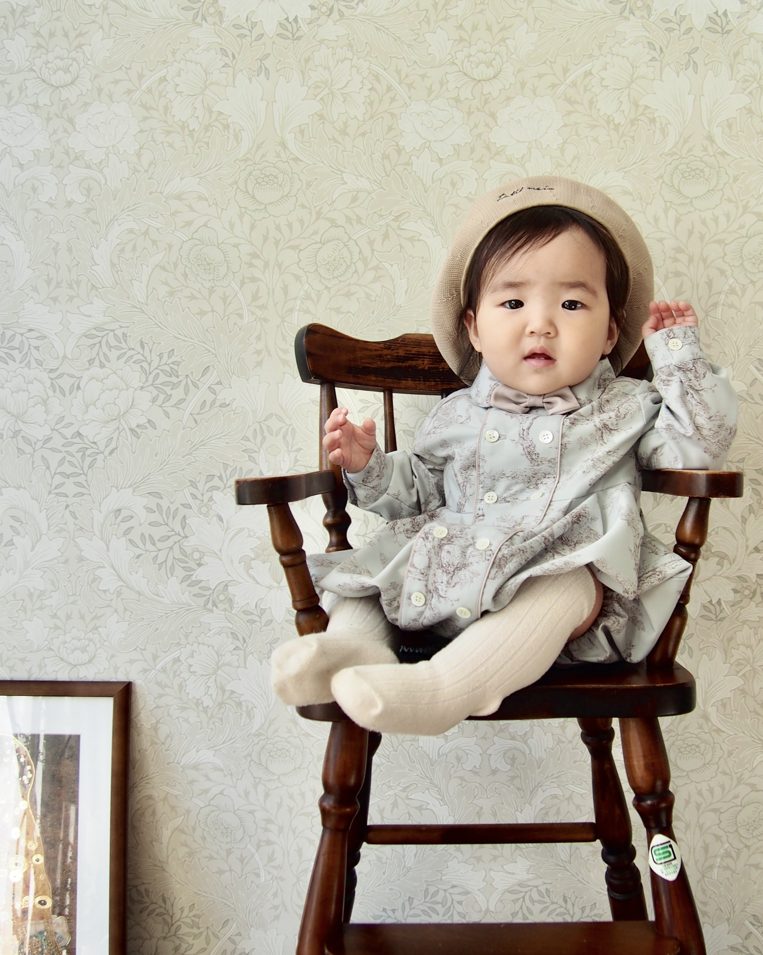 【1歳男の子の誕生日】王子様ロンパース｜トワルドジュイ｜ダスティブルー｜バースデーフォト｜結婚式｜フォーマル｜入園式