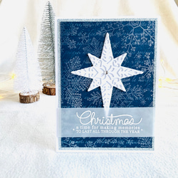 星のクリスマスカード 2枚目の画像