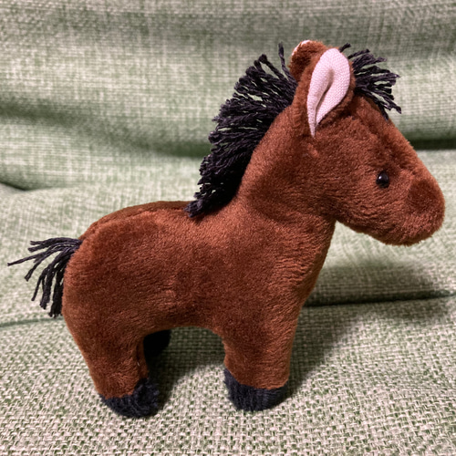 ちっちゃい茶色の馬（立て髪黒）』 ぬいぐるみ ikuko 通販
