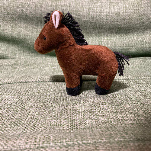 ちっちゃい茶色の馬（立て髪黒）』 ぬいぐるみ ikuko 通販 16868099