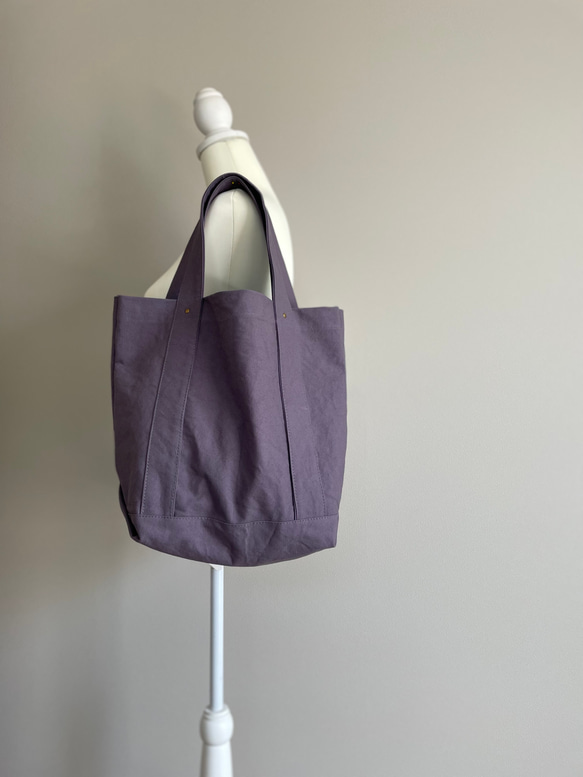 深めtotebag vintage ぐれーぱーぷる 1枚目の画像