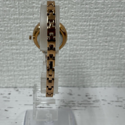 早い者勝ち！ 日付付きブレスレット風腕時計（6262）ピンクゴールド/シルバー 4枚目の画像